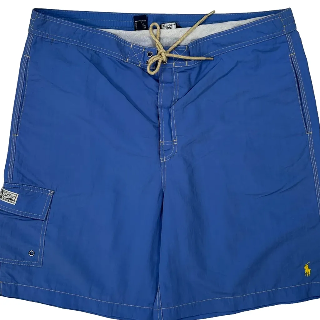 Polo By Ralph Lauren Shorts - XL Blue Nylon - Image 5