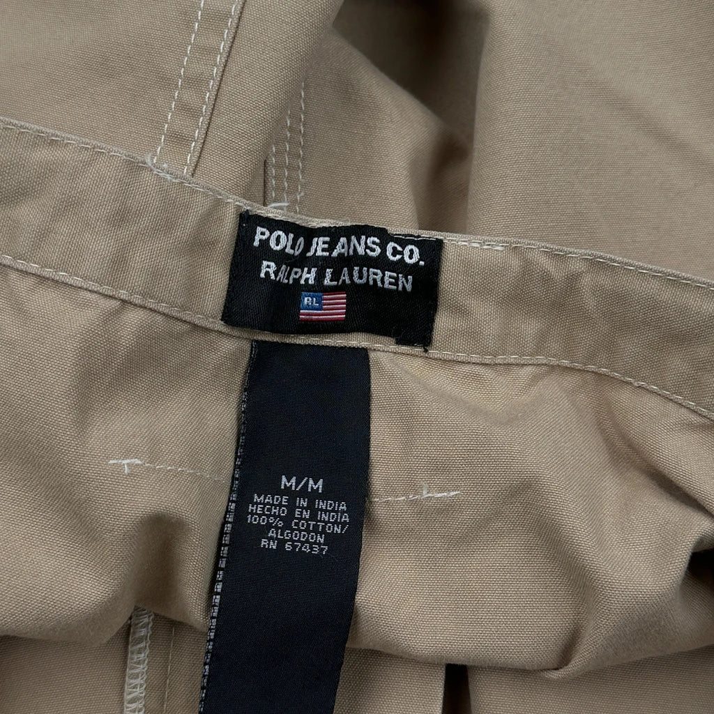 Polo By Ralph Lauren Floral Shorts - Mediumw 9L Khaki Cotton - Image 3