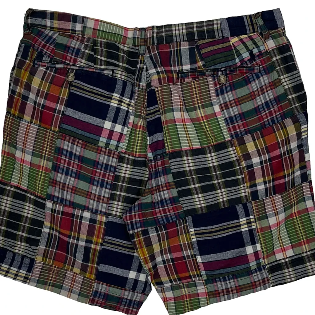 Polo By Ralph Lauren Patchwork Madras Shorts - 35W 7L Multicoloured Cotton - Image 8