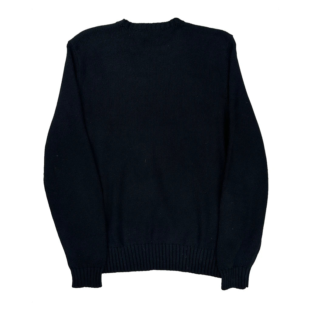 Polo By Ralph Lauren Sweater - Large Black Cotton - Image 2