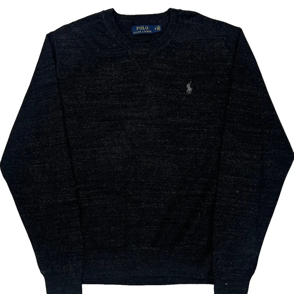 Polo By Ralph Lauren Sweater - Medium Black Wool Blend - Image 5