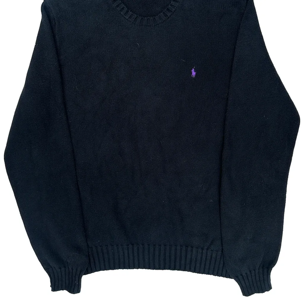 Polo By Ralph Lauren Sweater - XL Black Cotton - Image 5