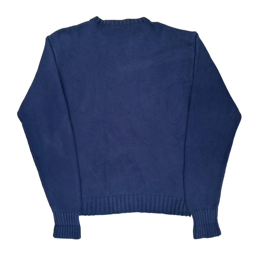 Polo By Ralph Lauren Sweater - Large Blue Cotton - Image 2