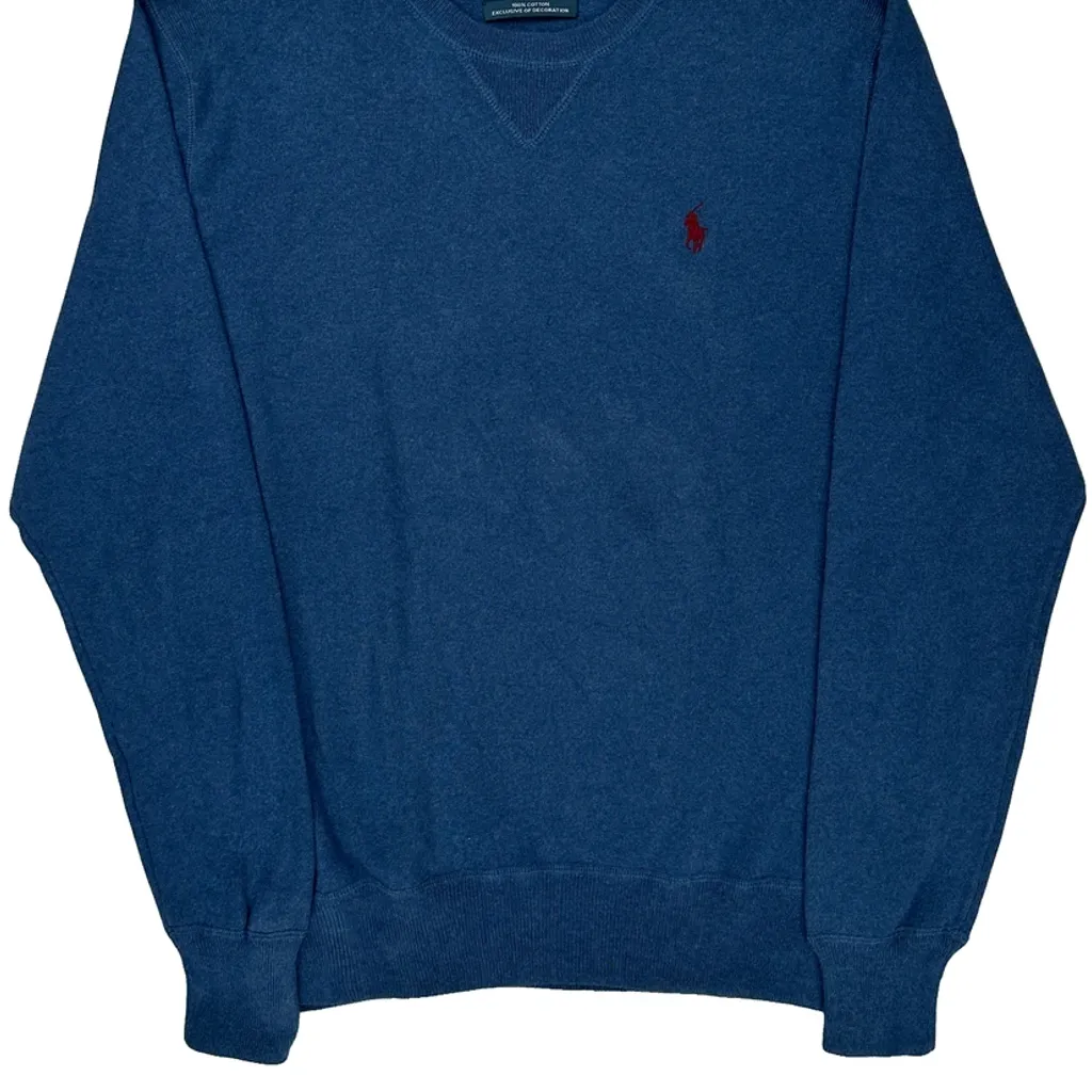 Polo By Ralph Lauren Sweater - XL Blue Cotton - Image 5