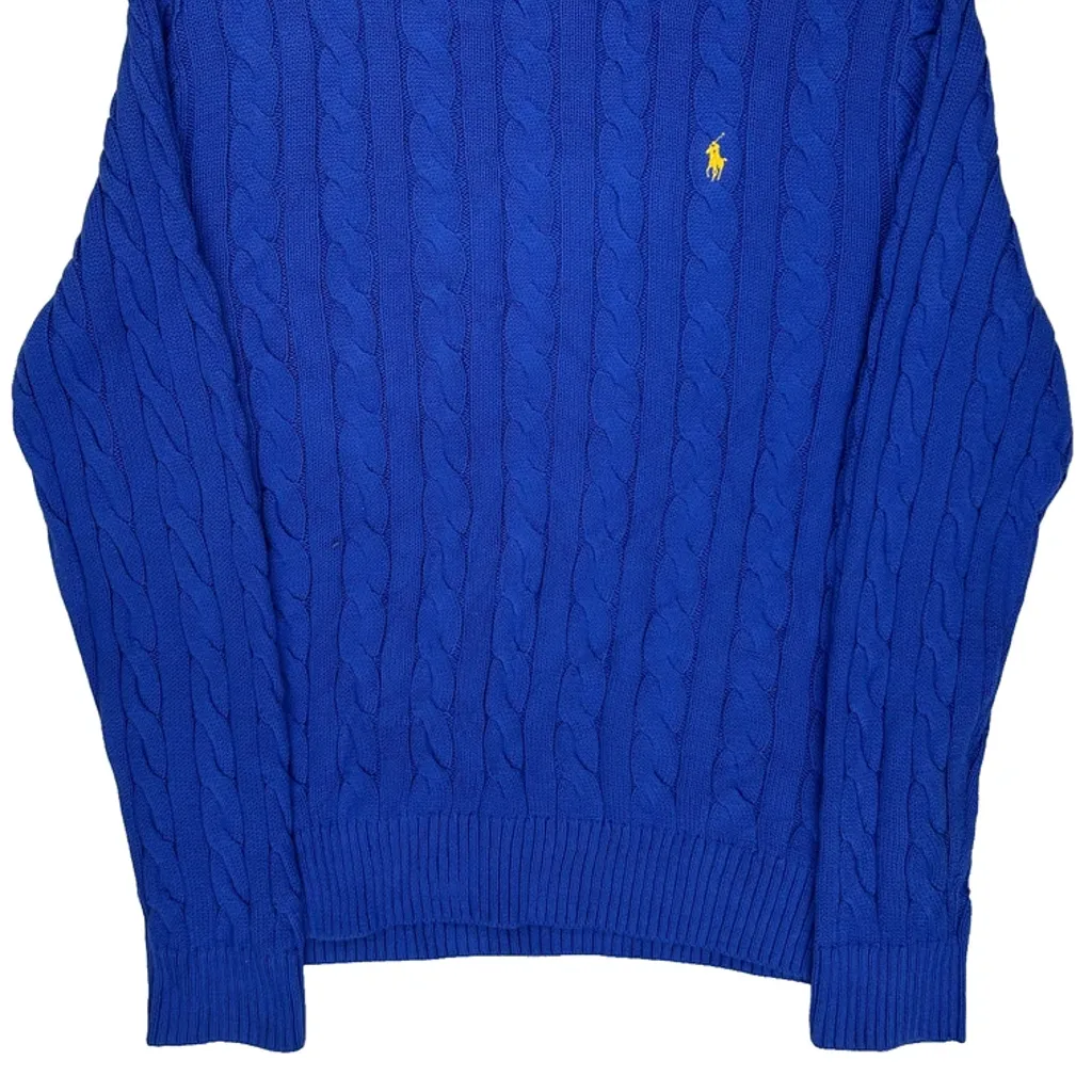 Polo By Ralph Lauren Sweater - XL Blue Cotton - Image 4
