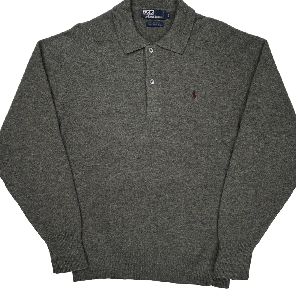 Polo By Ralph Lauren Sweater - Medium Gray Wool - Image 5