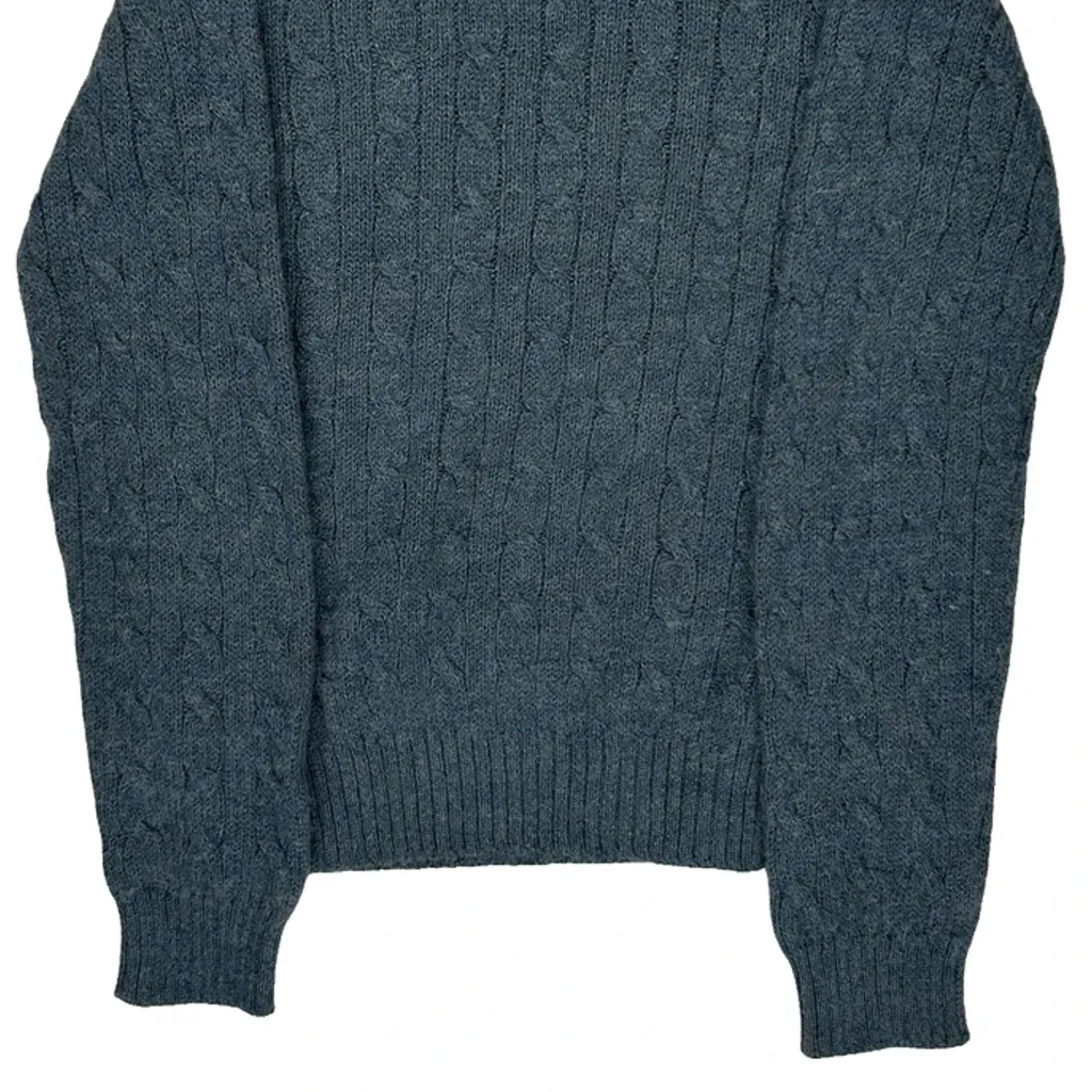 Polo By Ralph Lauren Sweater - Small Gray Alpaca - Image 4