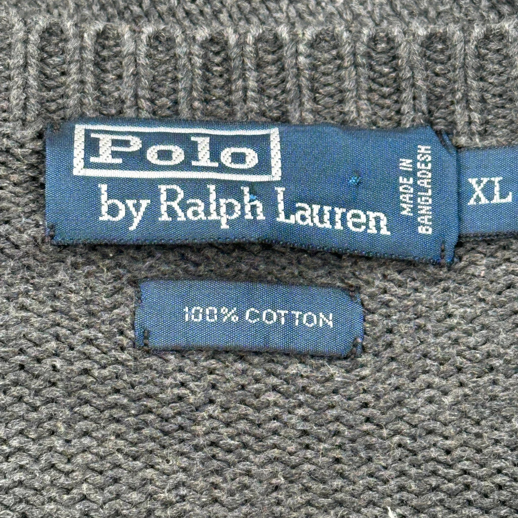 Polo By Ralph Lauren Sweater - XL Gray Cotton - Image 3