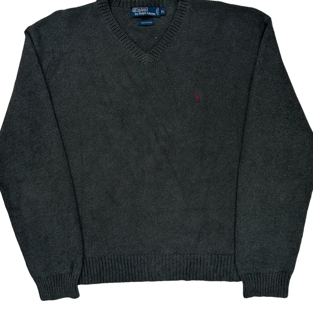 Polo By Ralph Lauren Sweater - XL Gray Cotton - Image 4