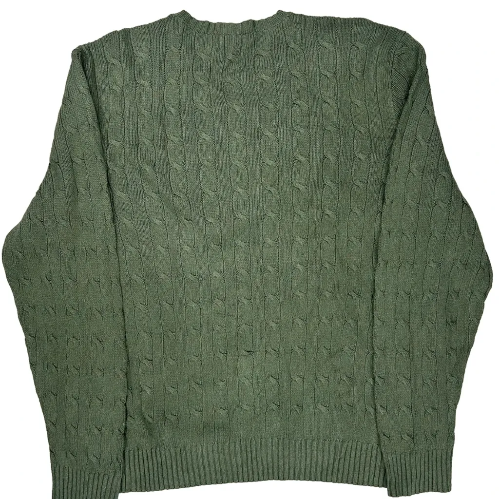 Polo By Ralph Lauren Sweater - XL Green Cotton - Image 6