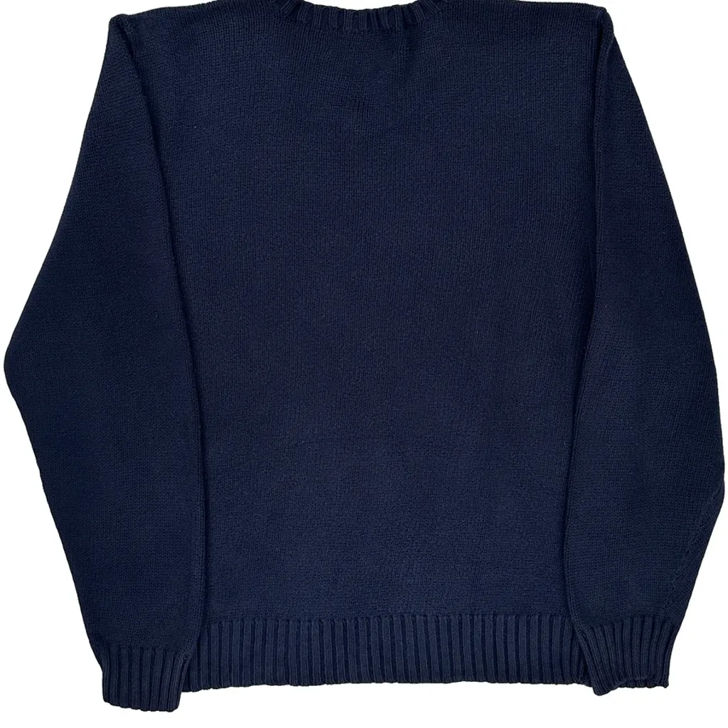 Polo By Ralph Lauren Sweater - Medium Navy Cotton - Image 6