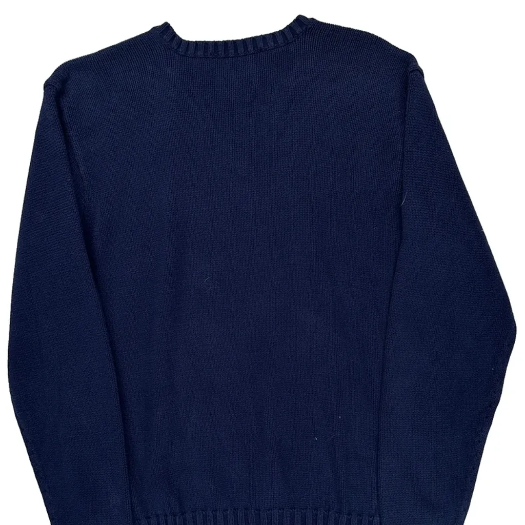 Polo By Ralph Lauren V-Neck Sweater - Medium Navy Cotton - Image 6