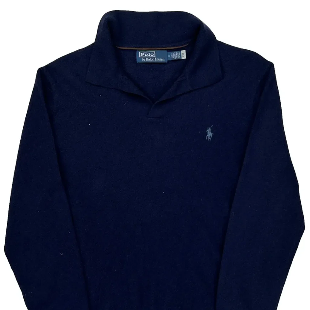 Polo By Ralph Lauren Sweater - Medium Navy Wool - Image 5