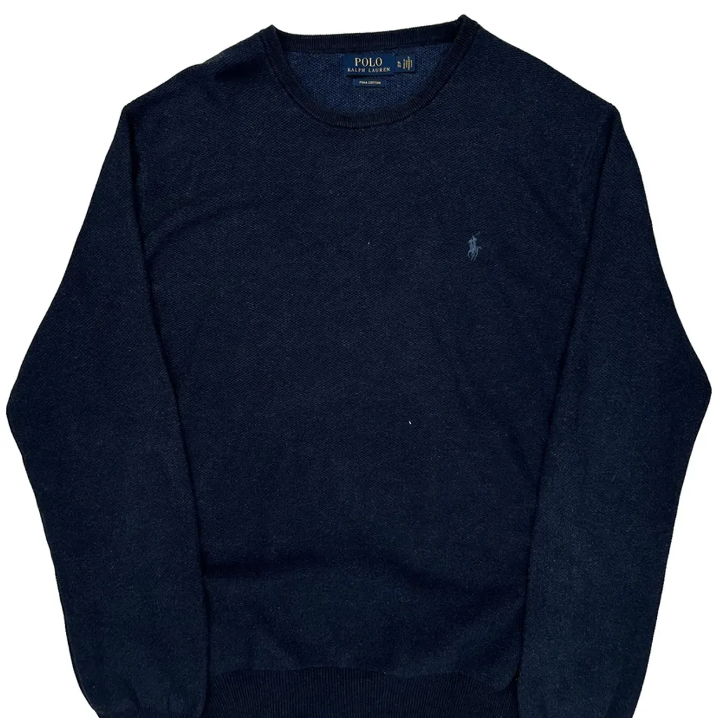 Polo By Ralph Lauren Sweater - XL Navy Cotton - Image 4