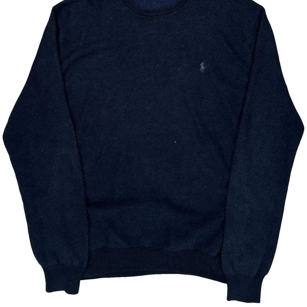 Polo By Ralph Lauren Sweater - XL Navy Cotton - Image 5