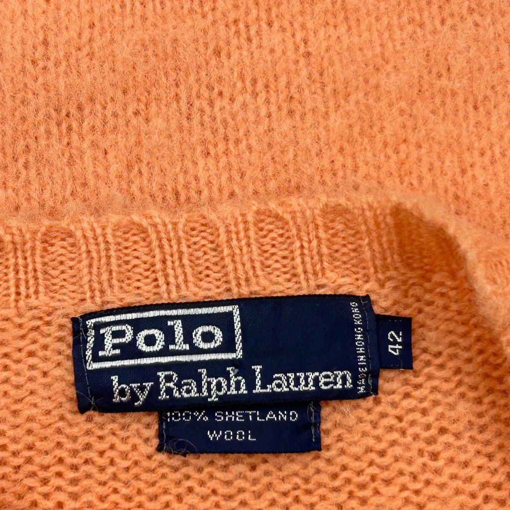 Polo By Ralph Lauren Sweater - Medium Orange Wool - Image 3