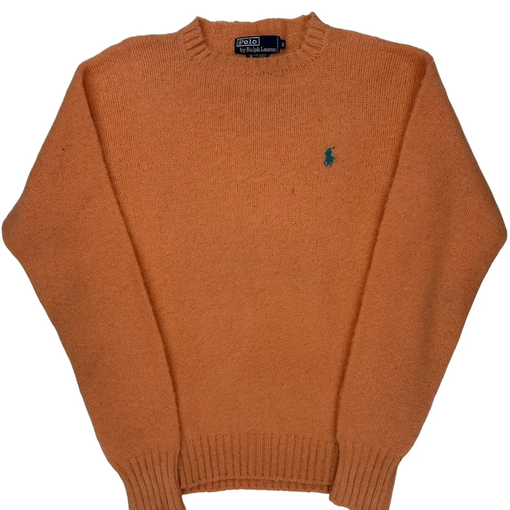 Polo By Ralph Lauren Sweater - Medium Orange Wool - Image 5
