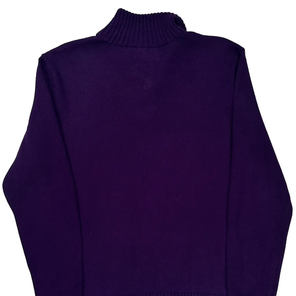 Polo By Ralph Lauren Sweater - Large Purple Cotton - Image 7