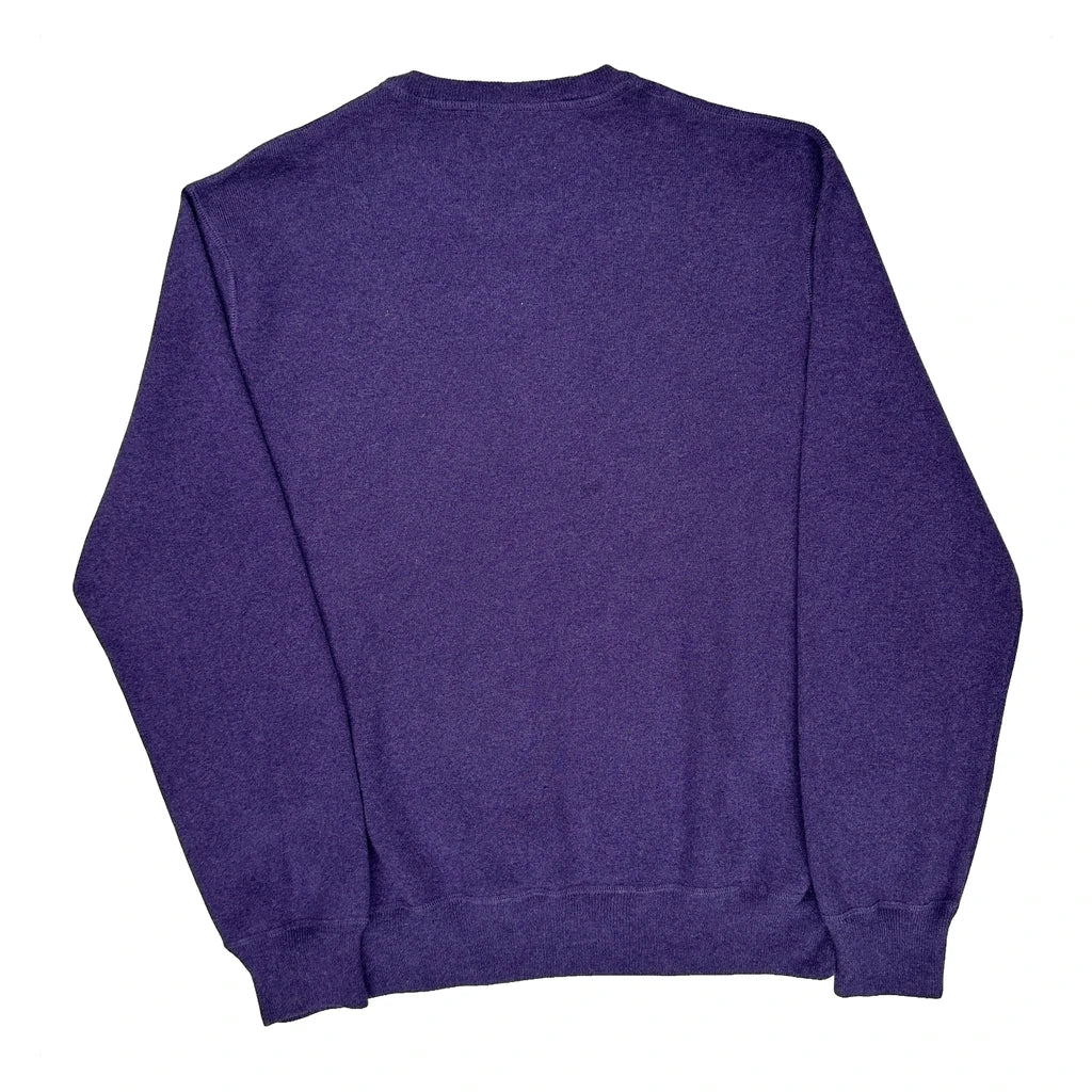 Polo By Ralph Lauren Sweater - XL Purple Cotton - Image 2
