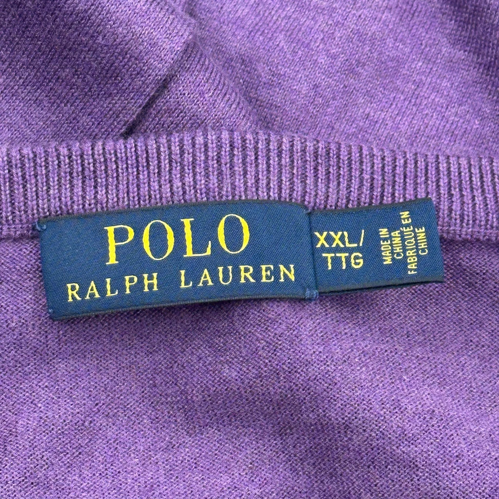 Polo By Ralph Lauren Sweater - 2XL Purple Cotton - Image 3
