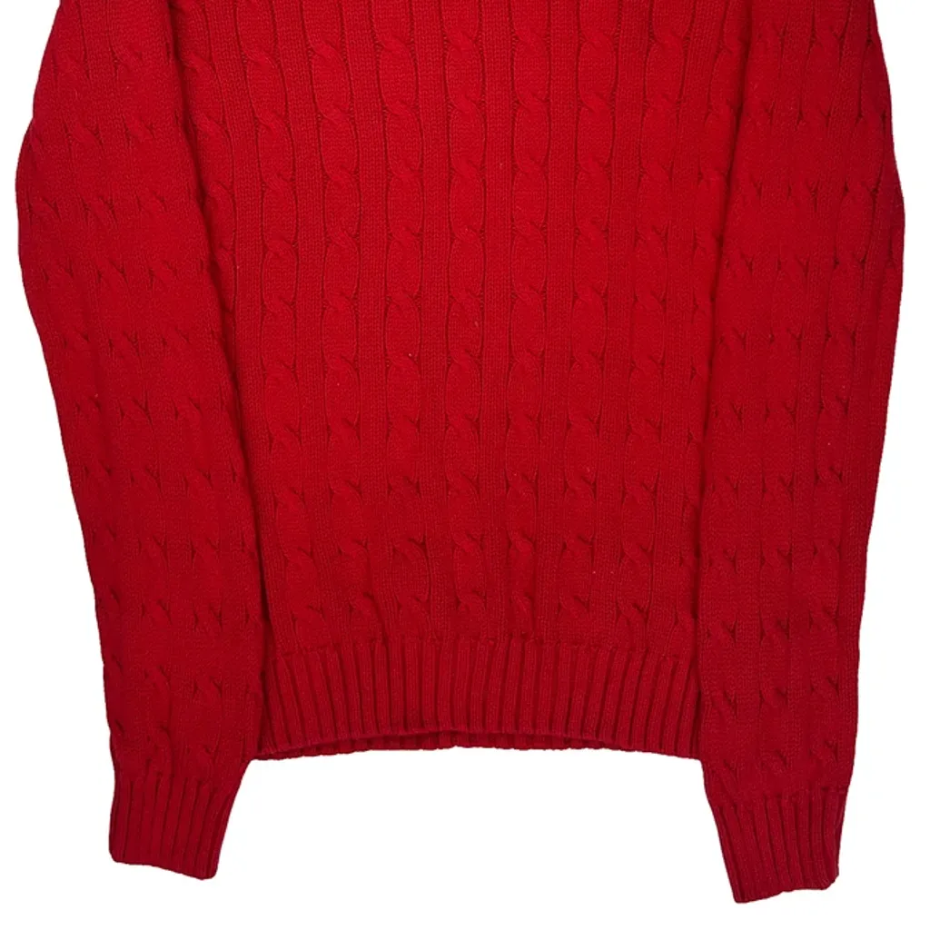 Polo By Ralph Lauren Sweater - Medium Red Cotton - Image 6