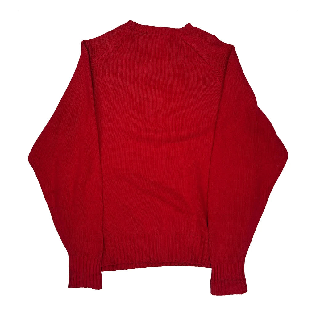 Polo By Ralph Lauren Sweater - Medium Red Cotton - Image 2