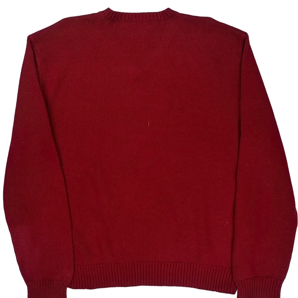 Polo By Ralph Lauren Sweater - XL Red Cotton - Image 7