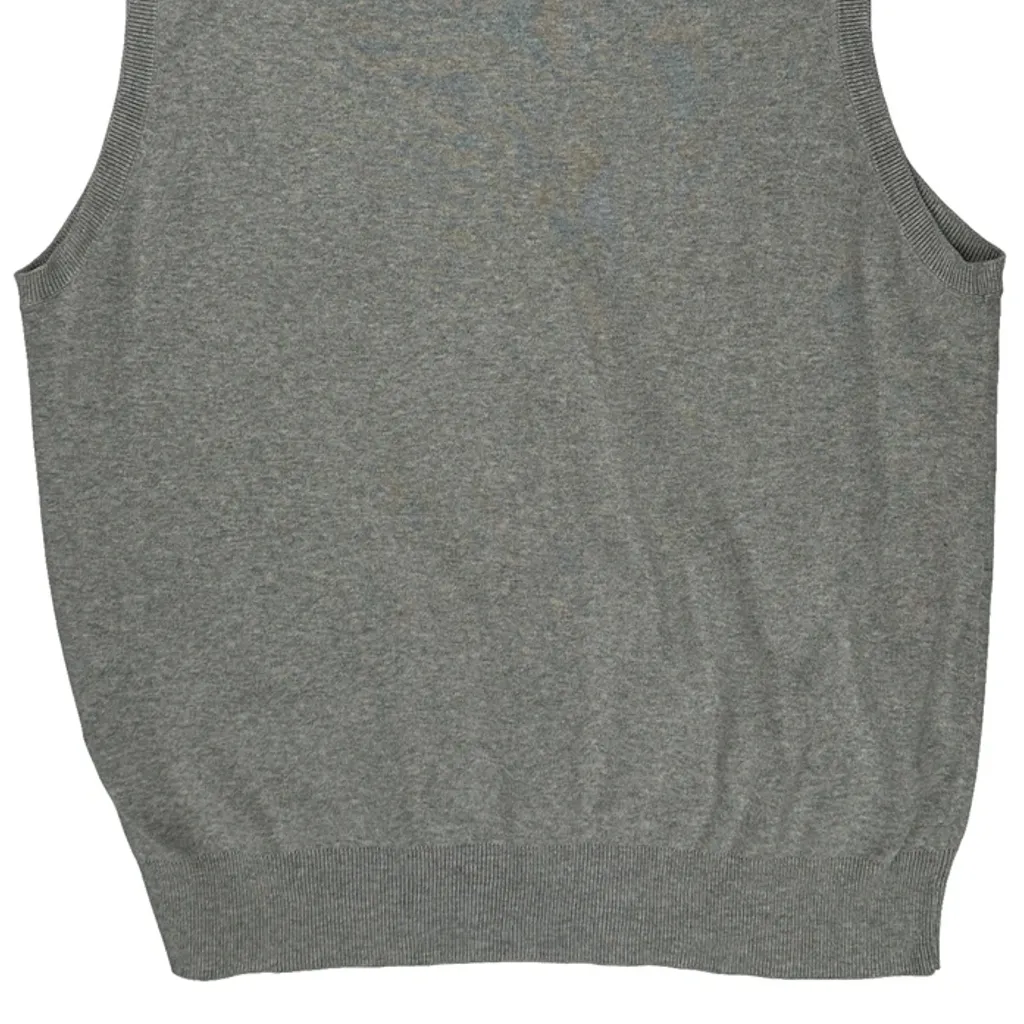 Polo By Ralph Lauren Sweater Vest - Large Gray Cotton - Image 6