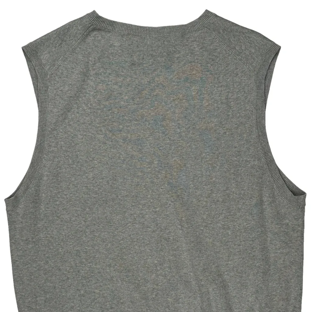 Polo By Ralph Lauren Sweater Vest - Large Gray Cotton - Image 7