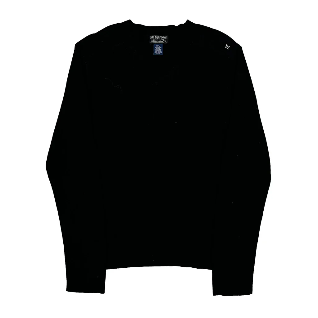 Polo By Ralph Lauren Sweater - Medium Black Cotton