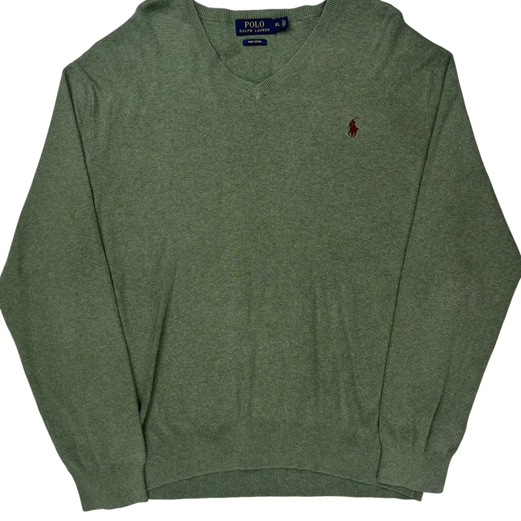 Polo By Ralph Lauren Sweater - XL Green Cotton - Image 5