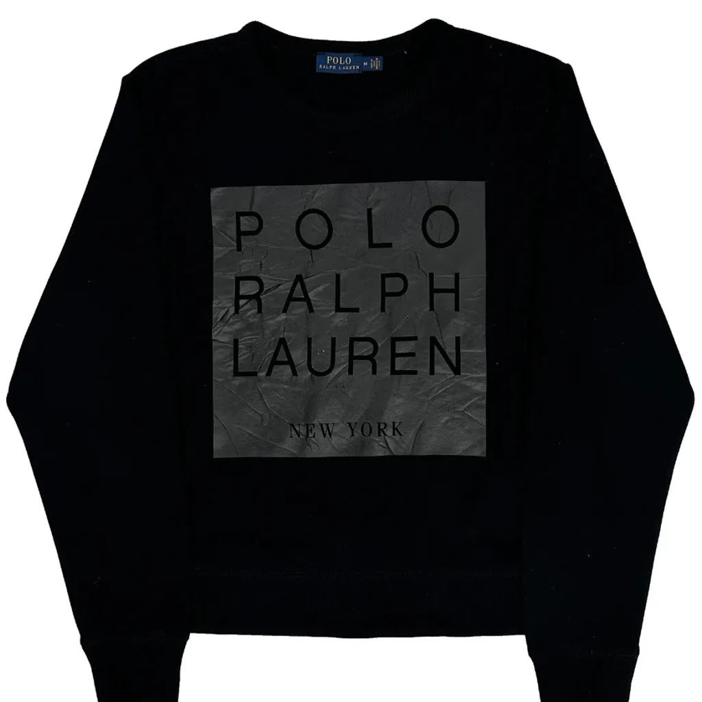 Polo By Ralph Lauren Sweatshirt - Medium Black Cotton - Image 4