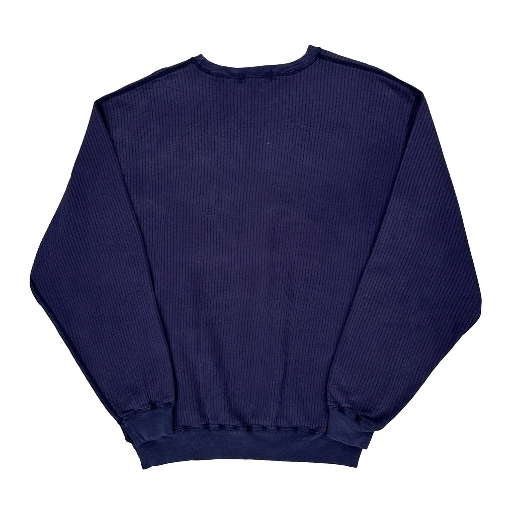 Polo By Ralph Lauren Sweatshirt - Large Blue Cotton Blend - Image 2
