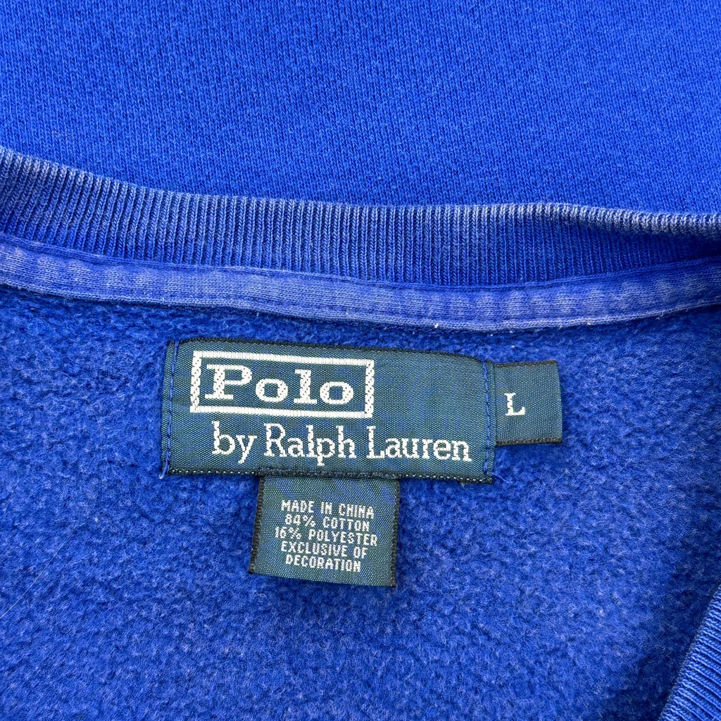 Polo By Ralph Lauren Sweatshirt - Large Blue Cotton - Image 3