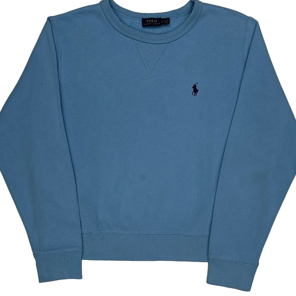 Polo By Ralph Lauren Sweatshirt - Large Blue Cotton - Image 4