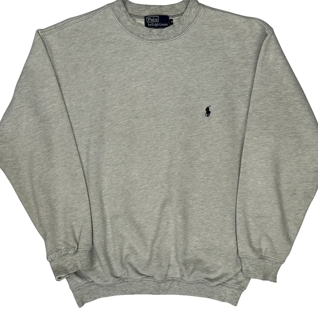 Polo By Ralph Lauren Sweatshirt - Medium Grey Cotton - Image 5