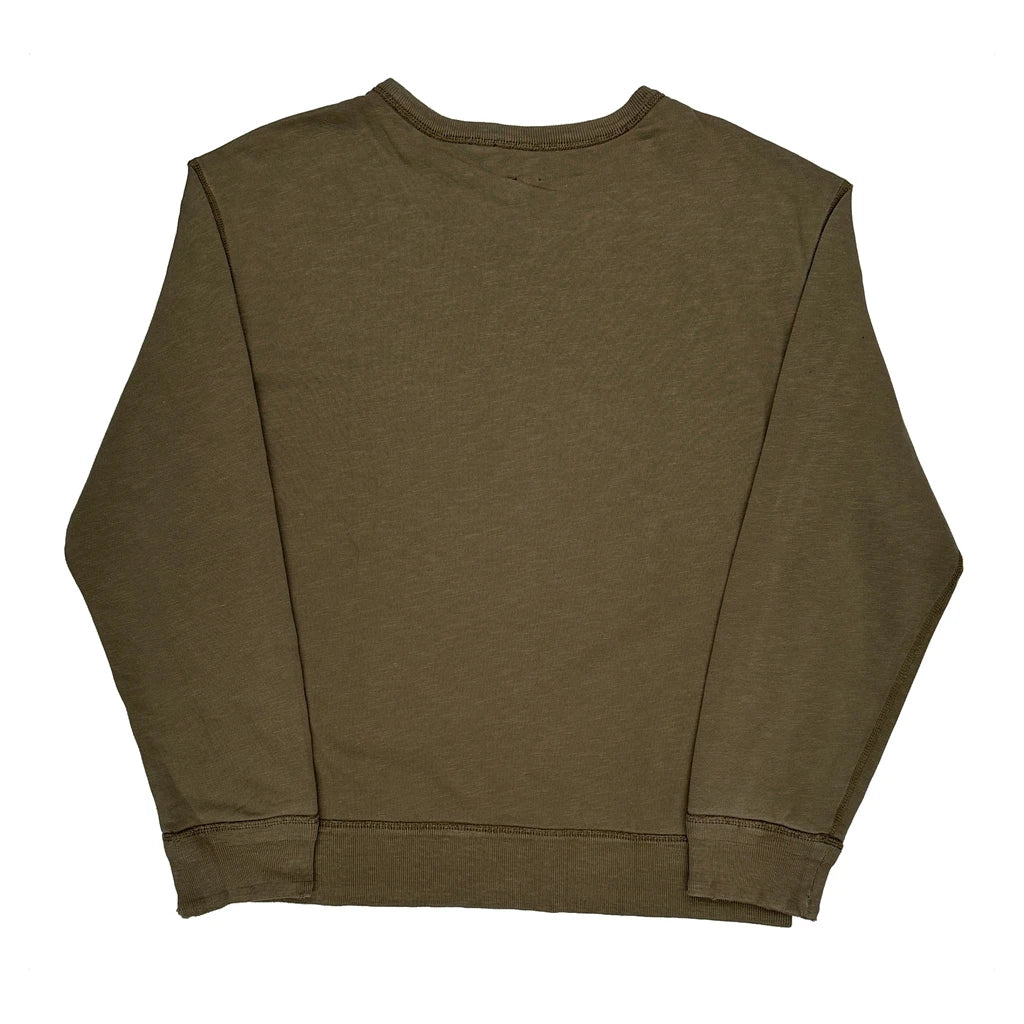 Polo By Ralph Lauren Sweatshirt - Large Khaki Cotton - Image 2