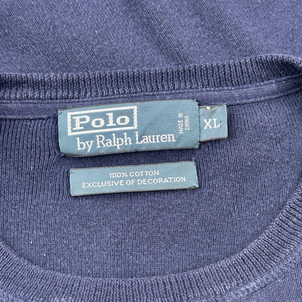 Polo By Ralph Lauren Sweatshirt - XL Navy Cotton - Image 3