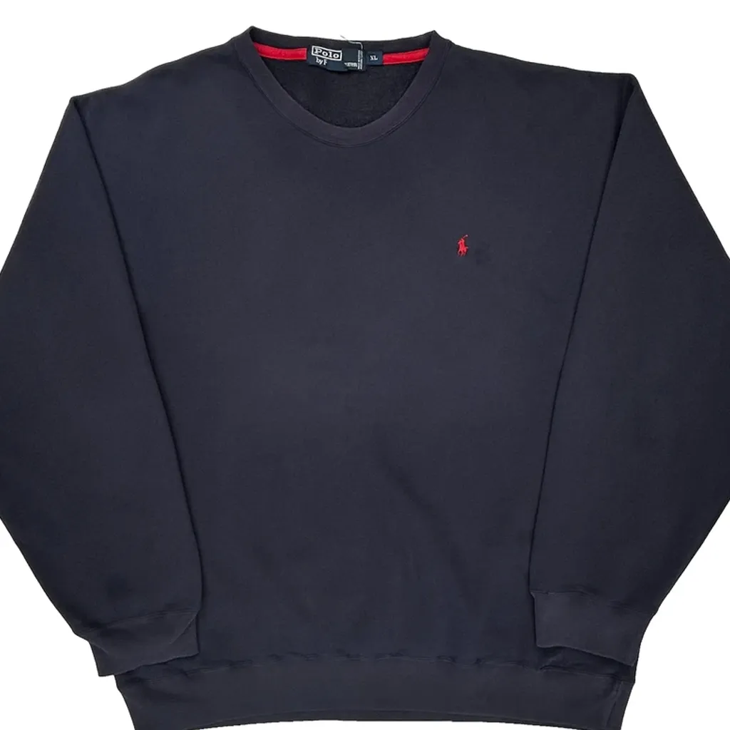 Polo By Ralph Lauren Sweatshirt - XL Navy Cotton - Image 4