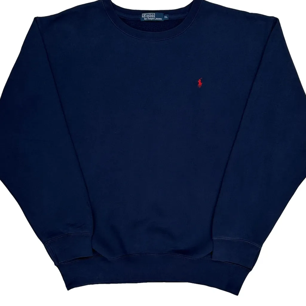 Polo By Ralph Lauren Sweatshirt - XL Navy Cotton - Image 4