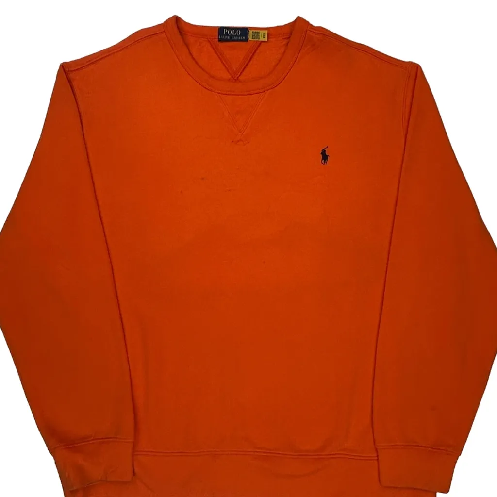 Polo By Ralph Lauren Sweatshirt - XL Orange Cotton - Image 6