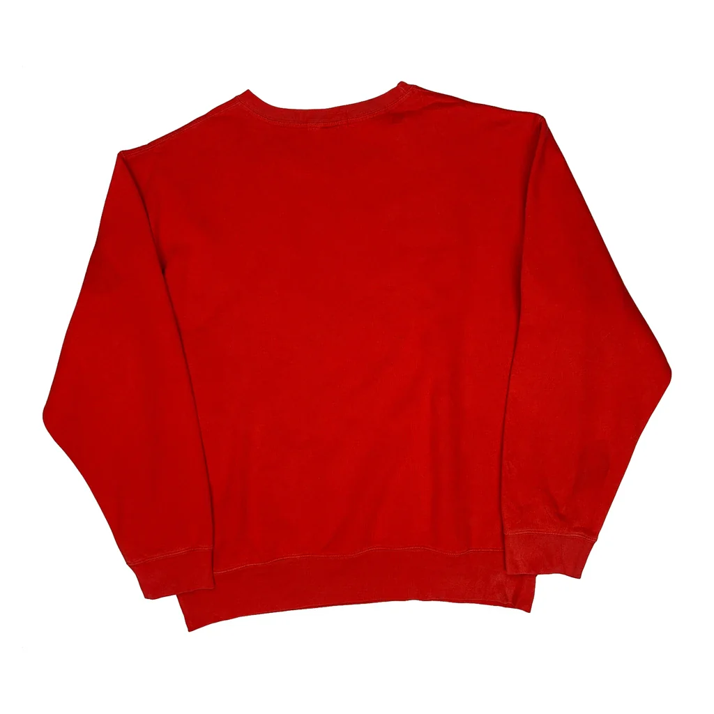 Polo By Ralph Lauren Sweatshirt - XL Red Cotton Blend - Image 2