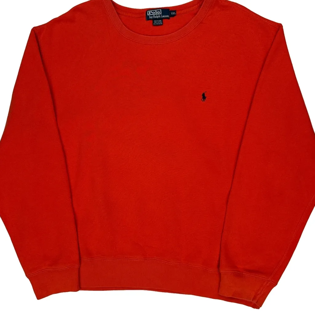 Polo By Ralph Lauren Sweatshirt - 2XL Red Cotton Blend - Image 5