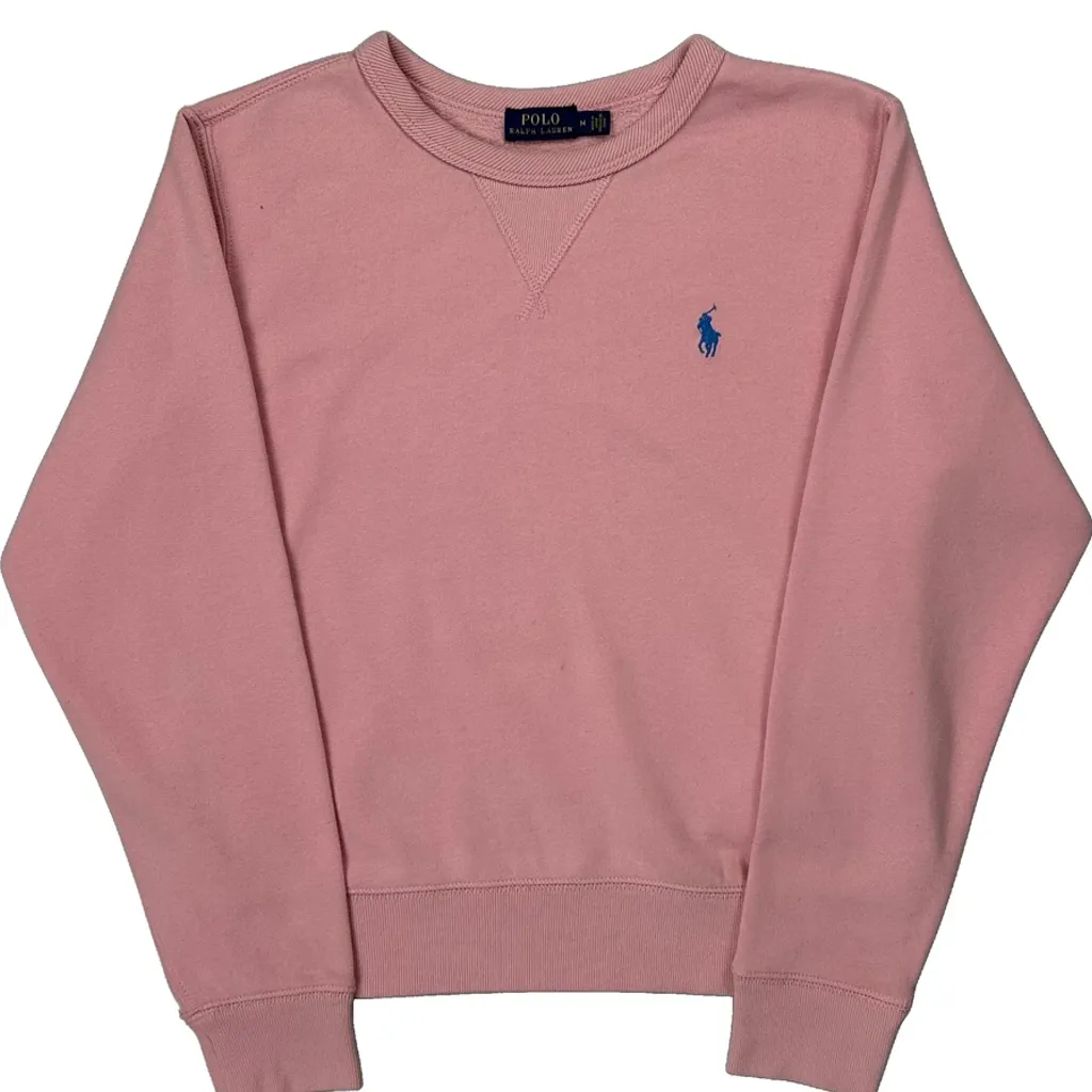 Polo By Ralph Lauren Sweatshirt - Medium Pink Cotton - Image 5