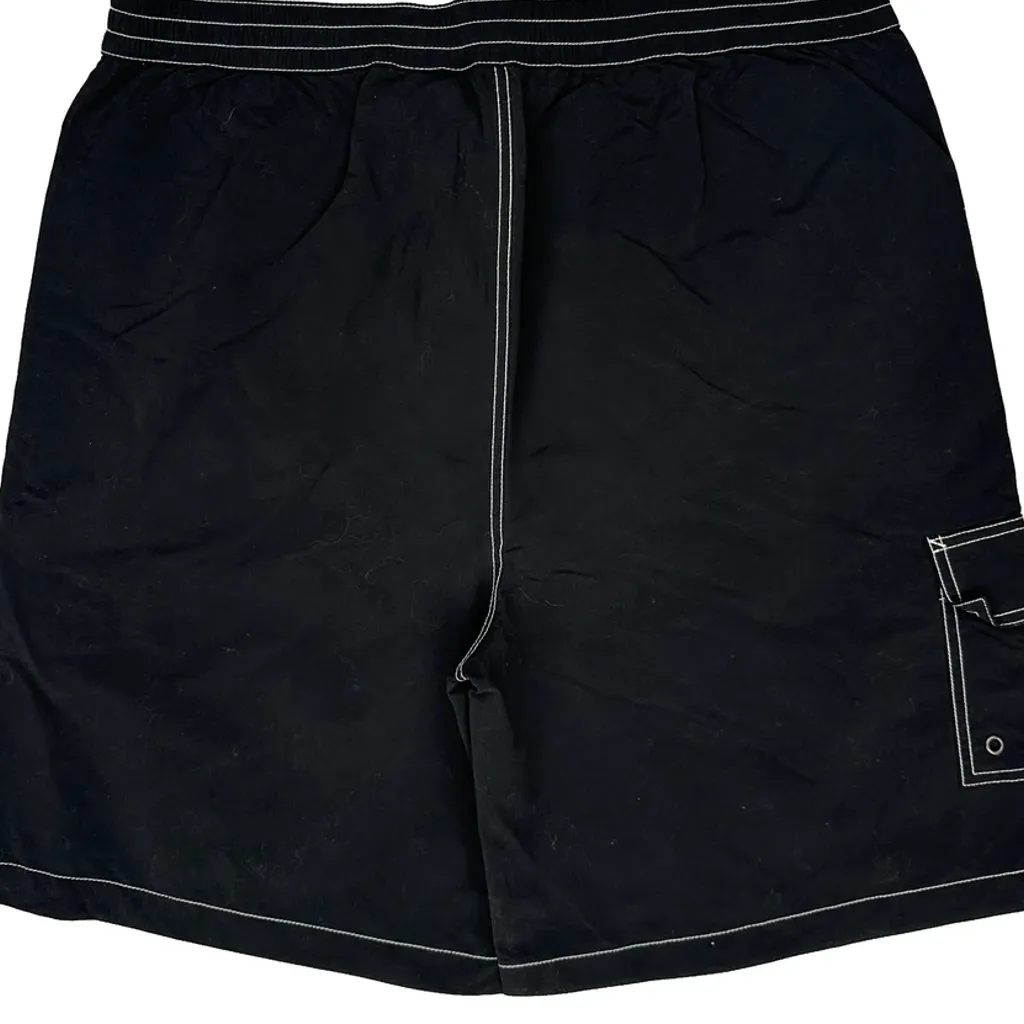 Polo By Ralph Lauren Contrast Stitch Swim Shorts - XL Black Polyester - Image 4