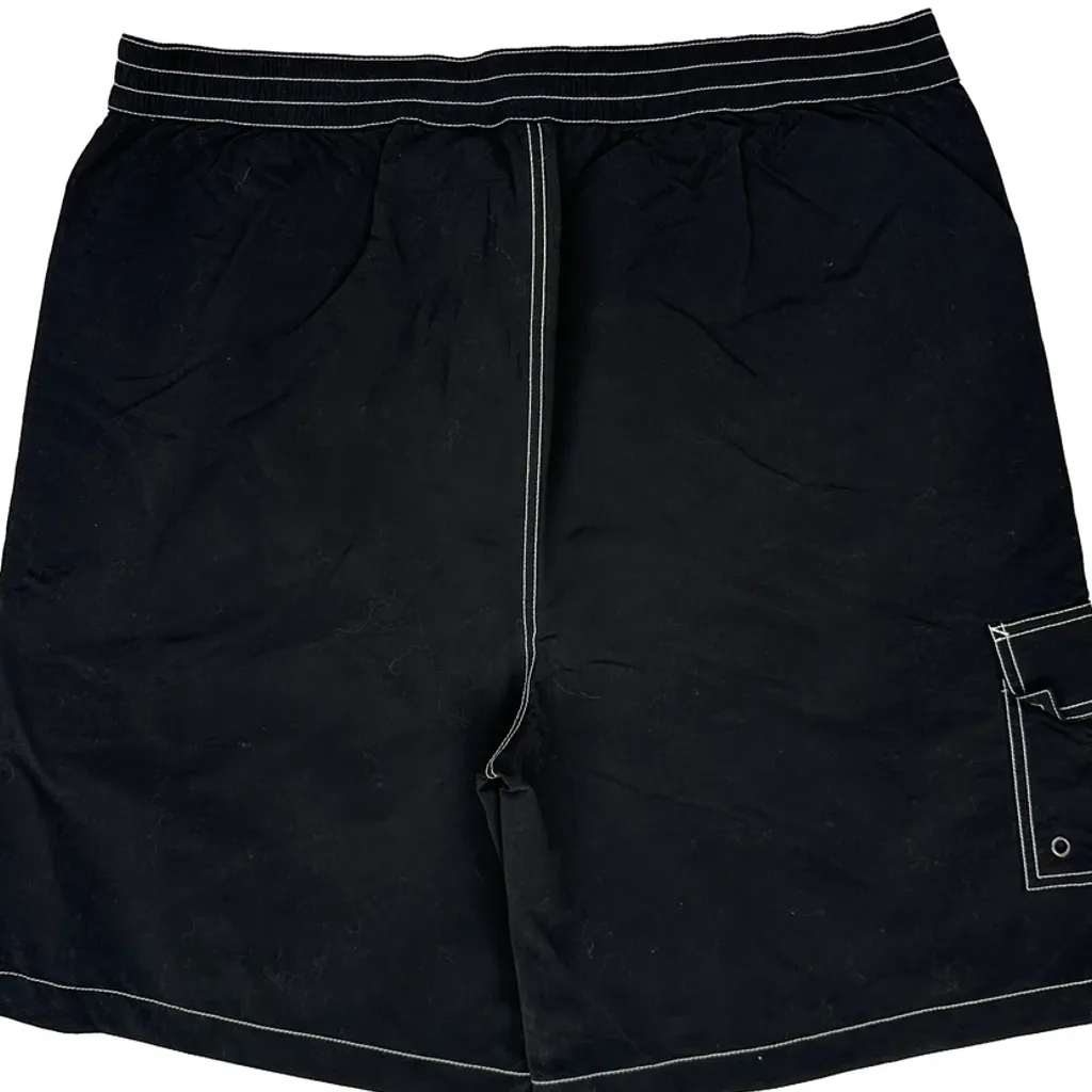 Polo By Ralph Lauren Contrast Stitch Swim Shorts - XL Black Polyester - Image 5