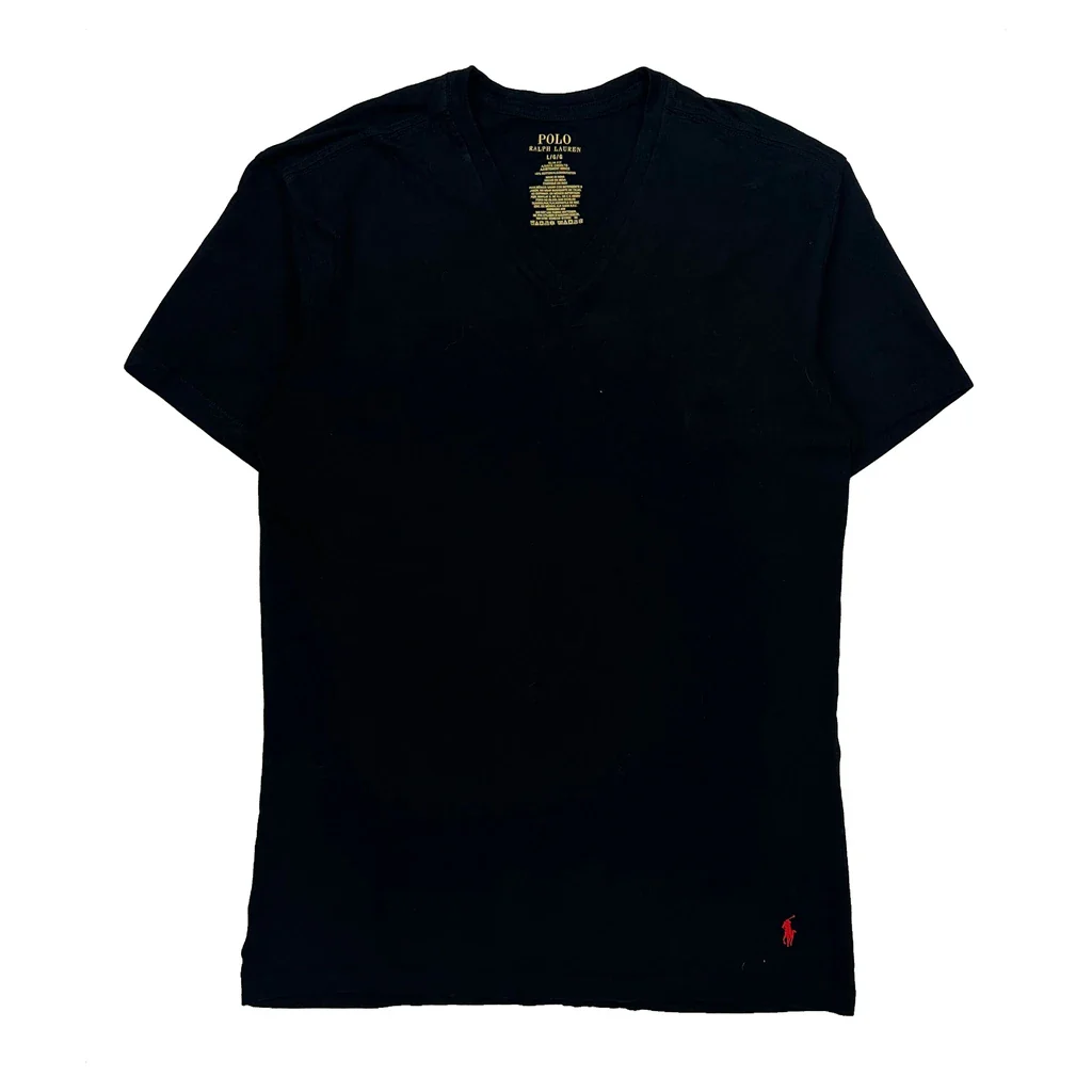 Polo By Ralph Lauren Slim Fit T-Shirt - Large Black Cotton