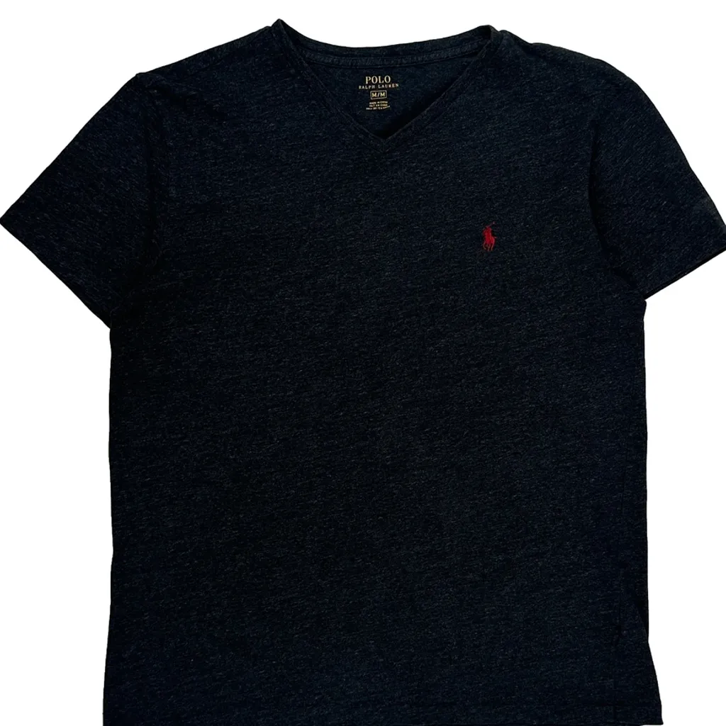 Polo By Ralph Lauren T-Shirt - Medium Black Cotton - Image 5