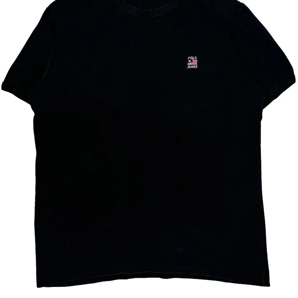 Polo By Ralph Lauren T-Shirt - Medium Black Cotton - Image 4