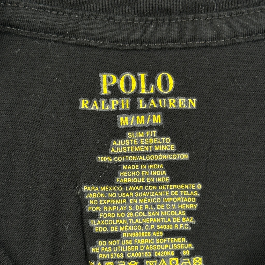 Polo By Ralph Lauren Slim Fit T-Shirt - Medium Black Cotton - Image 3